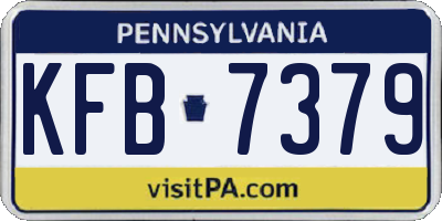 PA license plate KFB7379
