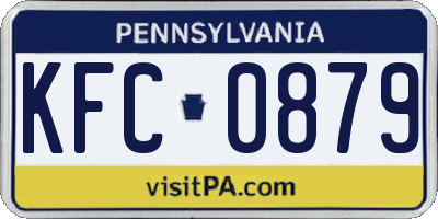 PA license plate KFC0879
