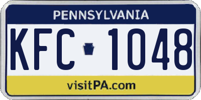 PA license plate KFC1048