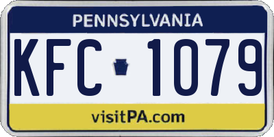 PA license plate KFC1079