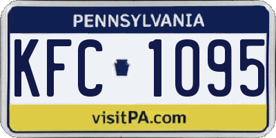 PA license plate KFC1095