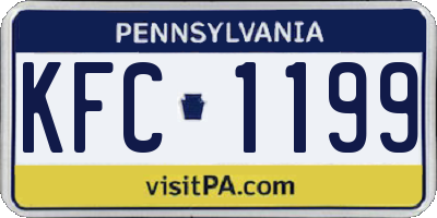 PA license plate KFC1199