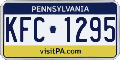 PA license plate KFC1295