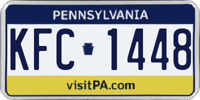 PA license plate KFC1448