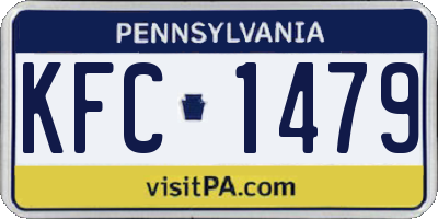 PA license plate KFC1479