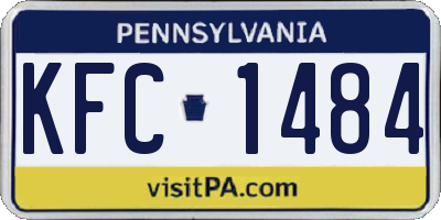 PA license plate KFC1484