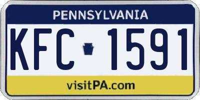 PA license plate KFC1591
