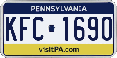 PA license plate KFC1690