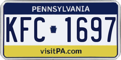 PA license plate KFC1697