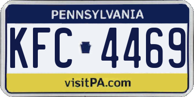 PA license plate KFC4469