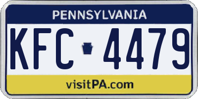 PA license plate KFC4479