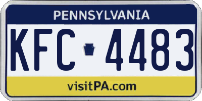 PA license plate KFC4483