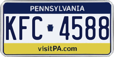 PA license plate KFC4588