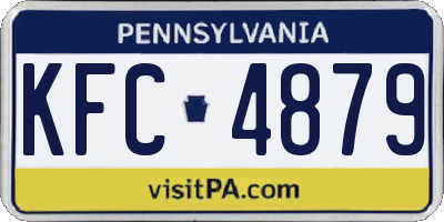 PA license plate KFC4879