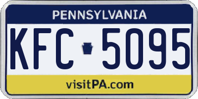 PA license plate KFC5095