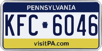 PA license plate KFC6046