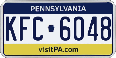PA license plate KFC6048
