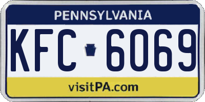 PA license plate KFC6069