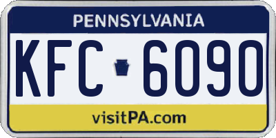 PA license plate KFC6090