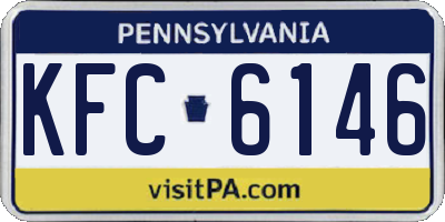 PA license plate KFC6146