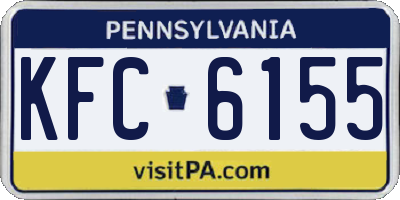 PA license plate KFC6155