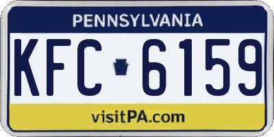 PA license plate KFC6159