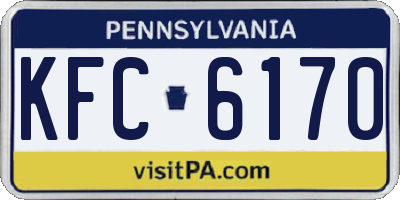 PA license plate KFC6170