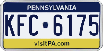 PA license plate KFC6175