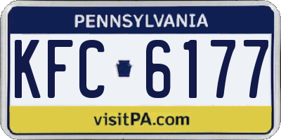 PA license plate KFC6177