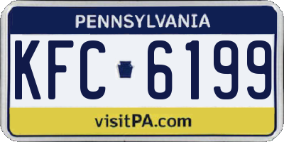 PA license plate KFC6199