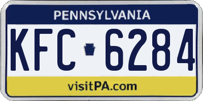 PA license plate KFC6284