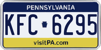 PA license plate KFC6295