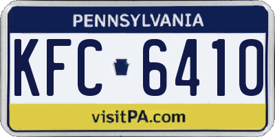PA license plate KFC6410
