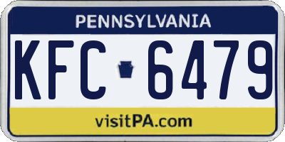 PA license plate KFC6479