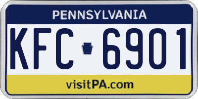 PA license plate KFC6901