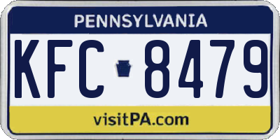 PA license plate KFC8479