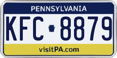 PA license plate KFC8879