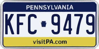 PA license plate KFC9479