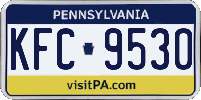 PA license plate KFC9530