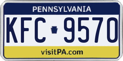 PA license plate KFC9570