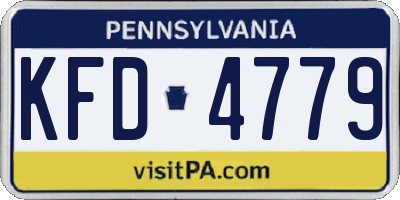 PA license plate KFD4779