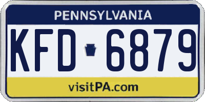 PA license plate KFD6879