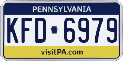 PA license plate KFD6979