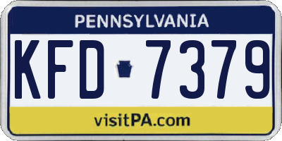 PA license plate KFD7379
