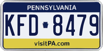 PA license plate KFD8479