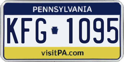 PA license plate KFG1095