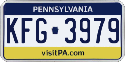 PA license plate KFG3979