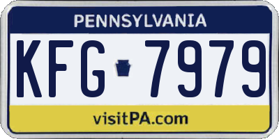 PA license plate KFG7979