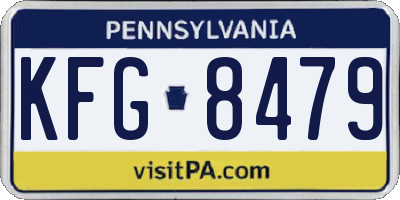 PA license plate KFG8479