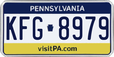 PA license plate KFG8979
